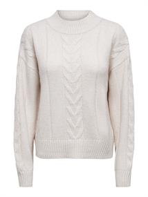 JDYSUSANNA L/S HN CABLES PULLOVER KNT oatmeal