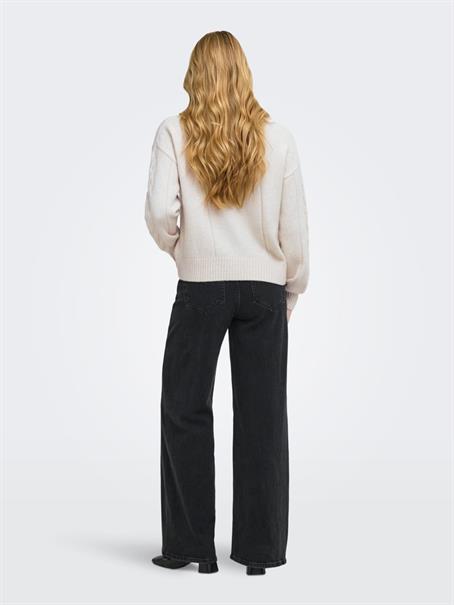 JDYSUSANNA L/S HN CABLES PULLOVER KNT oatmeal
