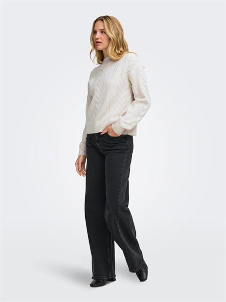 JDYSUSANNA L/S HN CABLES PULLOVER KNT oatmeal