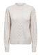 JDYSUSANNA L/S HN CABLES PULLOVER KNT oatmeal