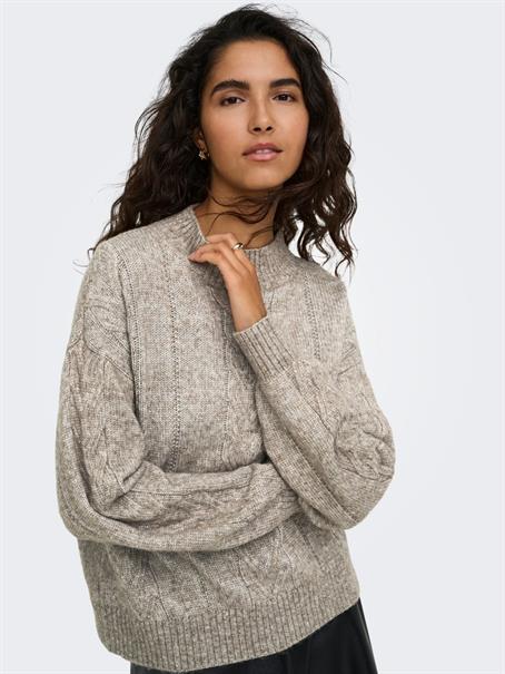 JDYSUSANNA L/S HN CABLES PULLOVER KNT walnut