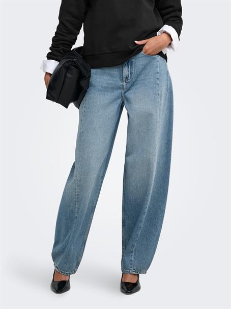 JDYSUSIE ASYM MW BARREL LB DNM light blue denim