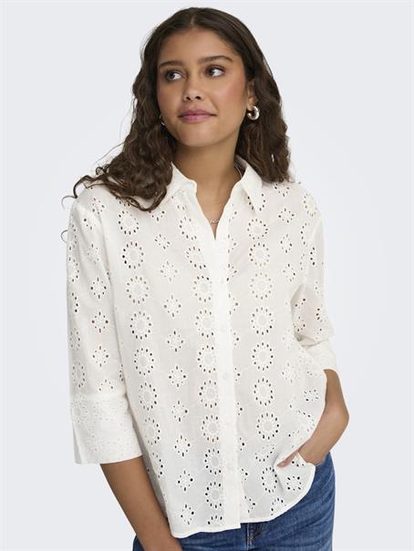 JDYTALLIE 3/4 LONG SHIRT WVN NOOS cloud dancer