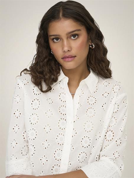 JDYTALLIE 3/4 LONG SHIRT WVN NOOS cloud dancer