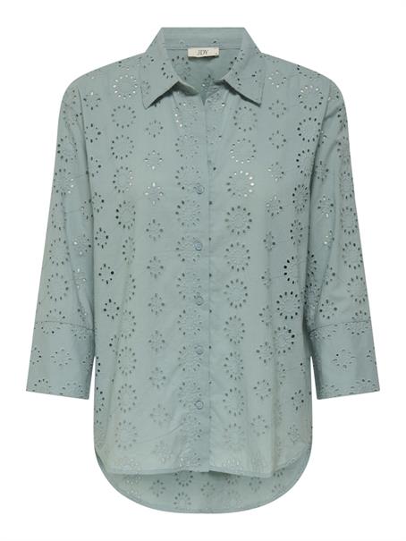 JDYTALLIE 3/4 LONG SHIRT WVN NOOS silver blue