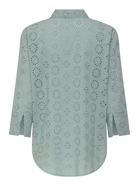 JDYTALLIE 3/4 LONG SHIRT WVN NOOS silver blue