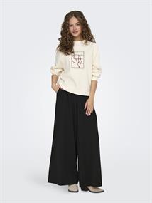 JDYTANJA LIFE EXTRA WIDE FLOWY PANT JRS black
