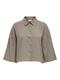 JDYTHEIS LIFE 3/4 CROP SHIRT WVN NOOS brindle
