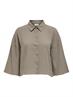 JDYTHEIS LIFE 3/4 CROP SHIRT WVN NOOS brindle