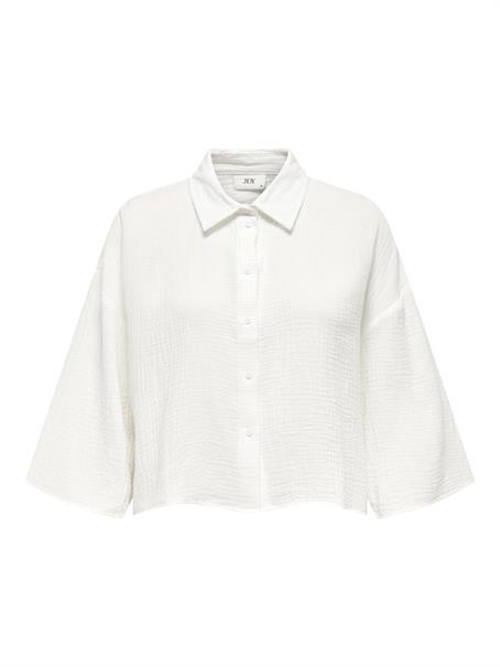 JDYTHEIS LIFE 3/4 CROP SHIRT WVN NOOS cloud dancer