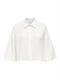 JDYTHEIS LIFE 3/4 CROP SHIRT WVN NOOS cloud dancer