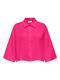 JDYTHEIS LIFE 3/4 CROP SHIRT WVN NOOS fuchsia purple
