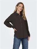 JDYTHEIS LIFE L/S LOOSE SHIRT WVN NOOS chocolate torte
