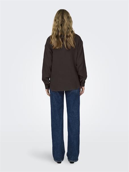 JDYTHEIS LIFE L/S LOOSE SHIRT WVN NOOS chocolate torte