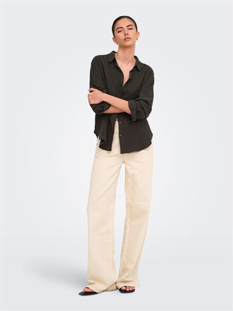 JDYTHEIS LIFE L/S LOOSE SHIRT WVN NOOS chocolate torte