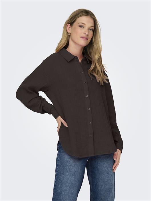 jdytheis-life-l-s-loose-shirt-wvn-noos-chocolate-torte