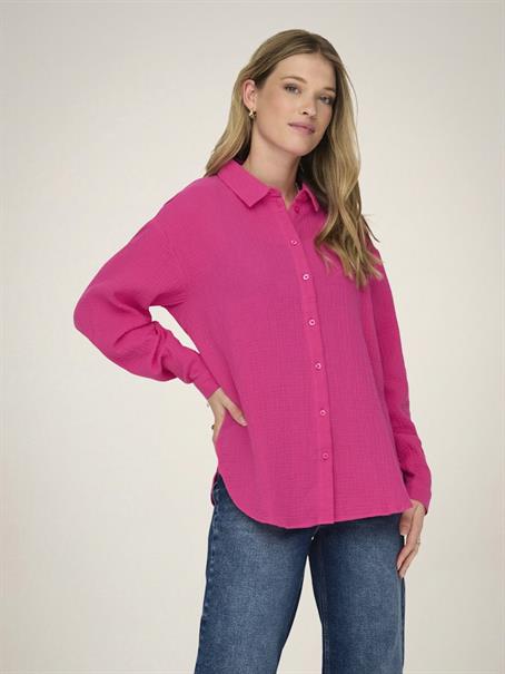JDYTHEIS LIFE L/S LOOSE SHIRT WVN NOOS fuchsia purple