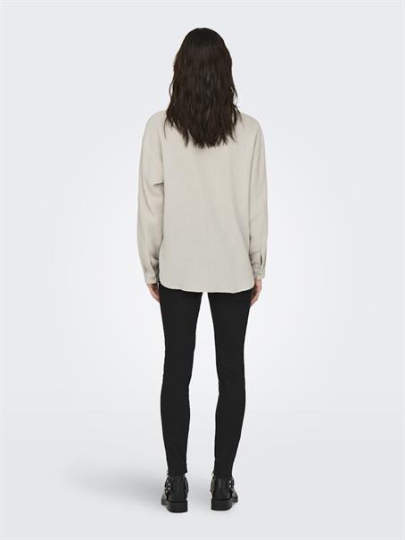 JDYTHEIS LIFE L/S LOOSE SHIRT WVN NOOS silver lining