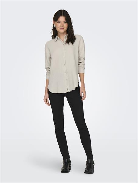 JDYTHEIS LIFE L/S LOOSE SHIRT WVN NOOS silver lining