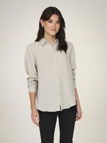 JDYTHEIS LIFE L/S LOOSE SHIRT WVN NOOS silver lining