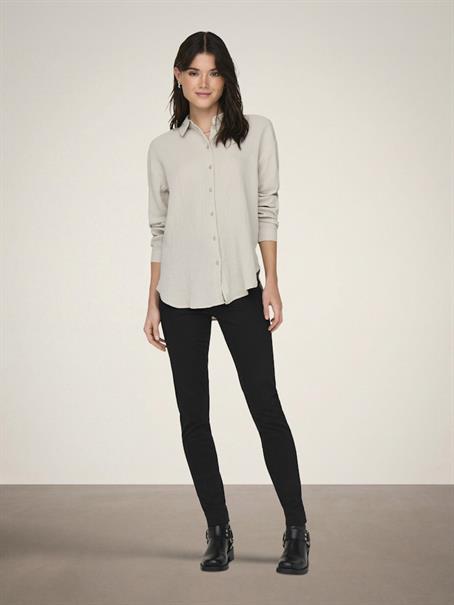 JDYTHEIS LIFE L/S LOOSE SHIRT WVN NOOS silver lining