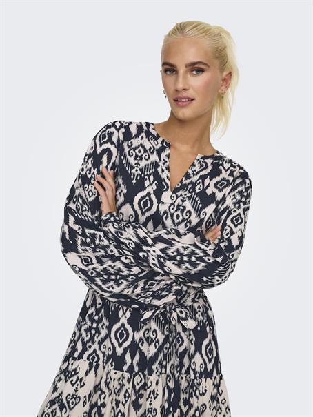 JDYTIGER LIFE L/S DRESS WVN phantom
