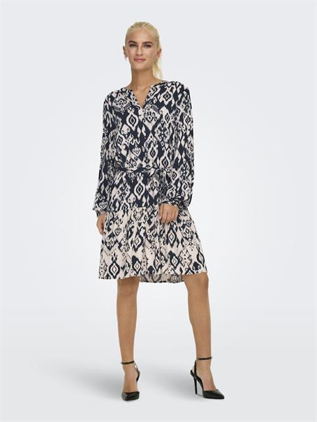 JDYTIGER LIFE L/S DRESS WVN phantom