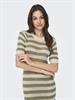 JDYTIKKA IVY 2/4 O-NECK STRIPE DRESS KNT sandshell1