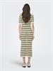 JDYTIKKA IVY 2/4 O-NECK STRIPE DRESS KNT sandshell1