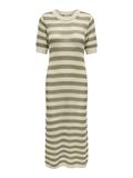 JDYTIKKA IVY 2/4 O-NECK STRIPE DRESS KNT sandshell1