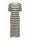 JDYTIKKA IVY 2/4 O-NECK STRIPE DRESS KNT sandshell2