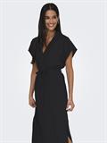 JDYTROYA LIFE S/L MIDI DRESS WVN DIA black