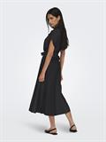 JDYTROYA LIFE S/L MIDI DRESS WVN DIA black