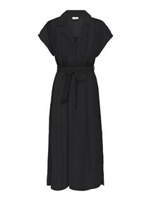 JDYTROYA LIFE S/L MIDI DRESS WVN DIA black