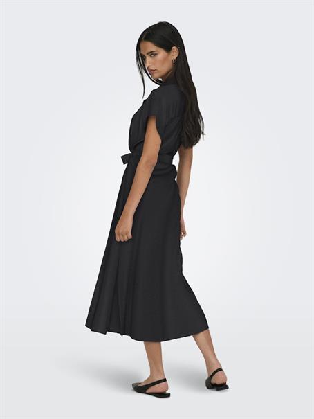 JDYTROYA LIFE S/L MIDI DRESS WVN DIA black