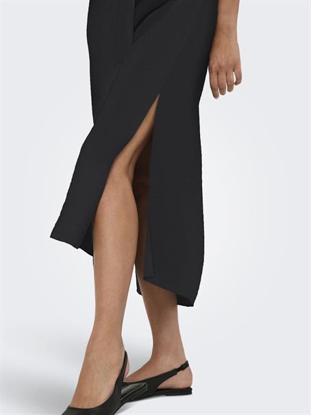 JDYTROYA LIFE S/L MIDI DRESS WVN DIA black