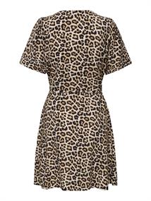 JDYTROYA LIFE S/S SHORT DRESS WVN DIA pumice stone