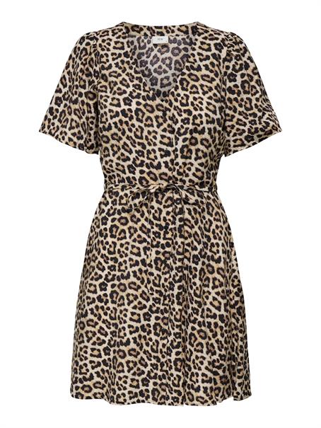 JDYTROYA LIFE S/S SHORT DRESS WVN DIA pumice stone