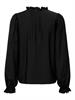 JDYVENUS L/S V-NECK STRING SHIRT WVN black