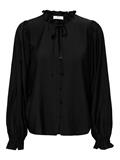 JDYVENUS L/S V-NECK STRING SHIRT WVN black