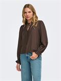 JDYVENUS L/S V-NECK STRING SHIRT WVN coffee bean