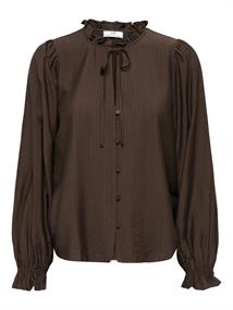 JDYVENUS L/S V-NECK STRING SHIRT WVN coffee bean
