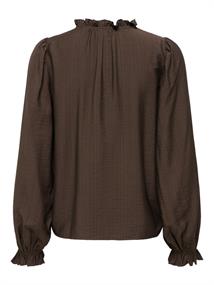 JDYVENUS L/S V-NECK STRING SHIRT WVN coffee bean
