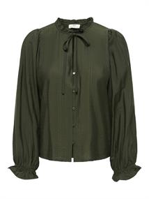 JDYVENUS L/S V-NECK STRING SHIRT WVN rosin