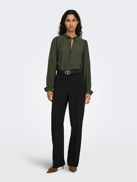 JDYVENUS L/S V-NECK STRING SHIRT WVN rosin