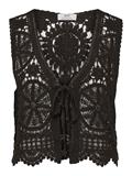 JDYVIC S/L V-NECK TIE VEST KNT chocolate torte