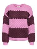JDYVILDA L/S DETAIL PULLOVER KNT cyclamen2