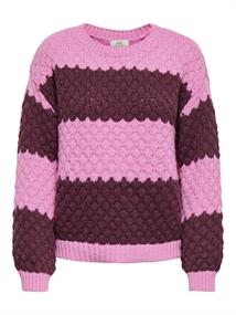 JDYVILDA L/S DETAIL PULLOVER KNT cyclamen2
