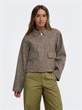 JDYVINGA HERRINGBONE JACKET OTW NOOS chocolate torte