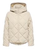 JDYVIOLET SHORT HOOD PUFFER OTW YFM silver lining